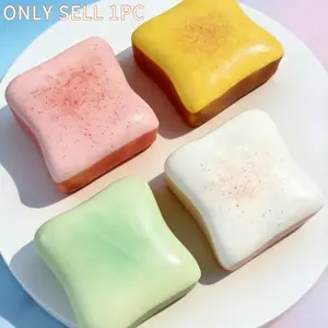 Super Soft Butter Toast Stress Relief Fidget Toy, Sensory Squish Ball, Options, Perfect Birthday Gift, Desk Decor, Party Favor