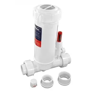212 MAIN Powerclean Ultra Inline Chlorinator, Swimming Pool Pumps Accessory with Transparent Lid