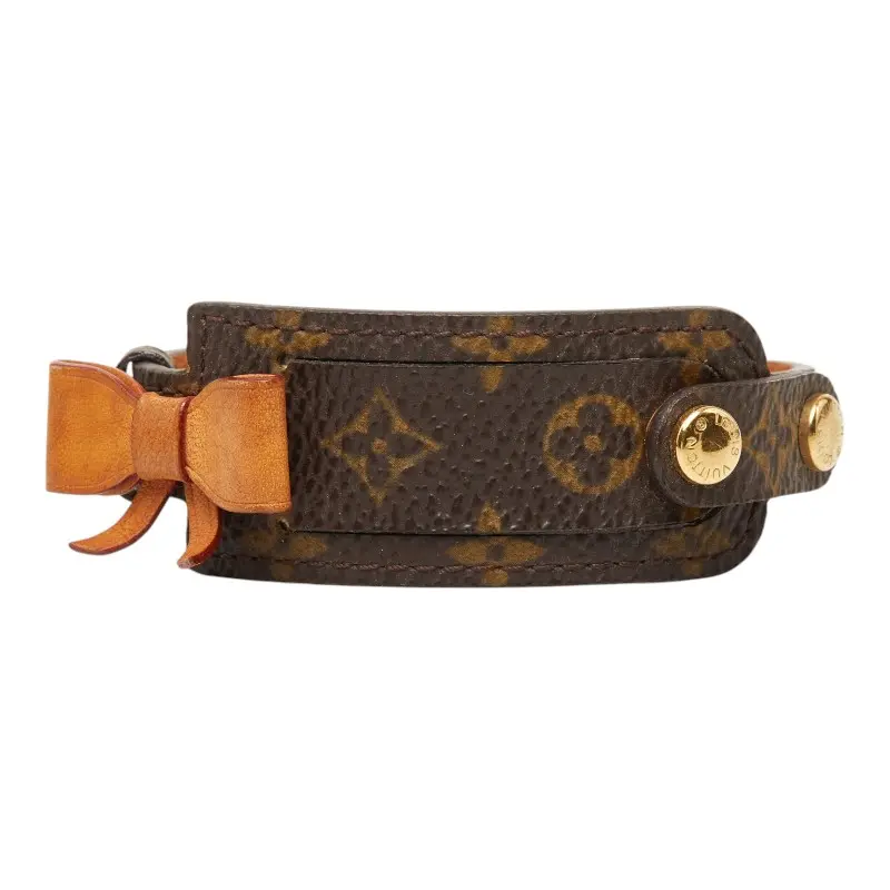 Pre-owned Louis Vuitton Canvas Small Leather Goods Monogram Bracelet