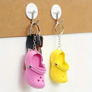 2pcs Cute Mini Shoe Keychains, Random Color Creative Pendants, Car Decoration Accessories, Fun Party Gifts, Bag Charms, Keychain for Bags