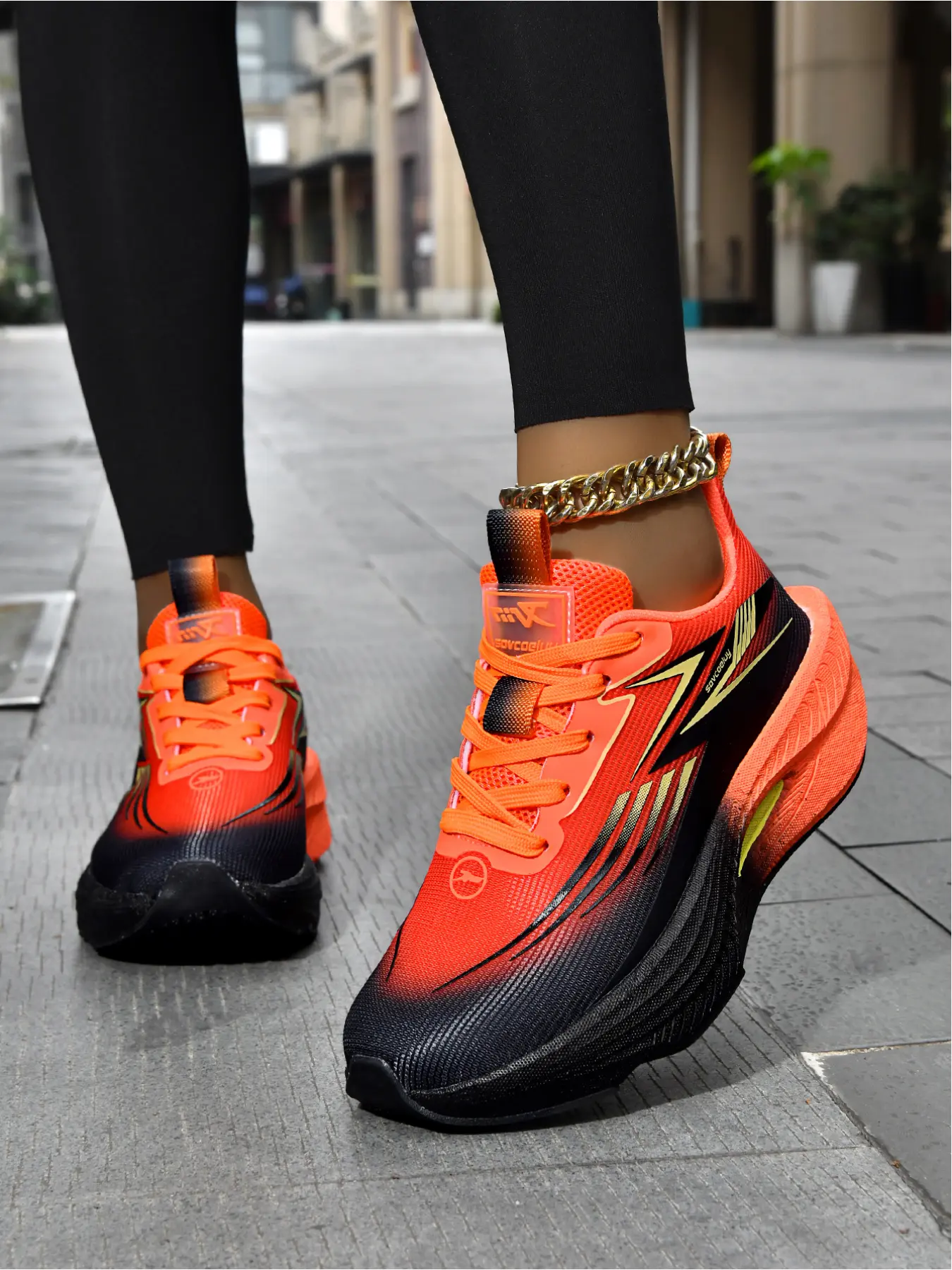 Women's Lightweight Breathable Casual Running Sneakers, Shock Absorbing Sports Shoes, Sporty Running Shoes