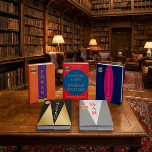 Robert Greene 5-Book Set (Concise Editions): 48 Laws of Power, Art of Seduction, Mastery, Laws of Human Nature & War Strategy Collection | Compact Paperback Versions, Easy-to-Read Self-Development & Psychology Book Bundle