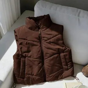 Women’s Winter Corduroy Vest Coat with Zip Up Front and Snap Buttons, Double Faced Design with Adjustable Drawstring, Perfect for Layering, Outdoor Wear, or Casual Cold Weather Outfits
