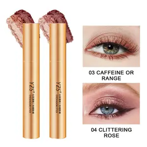 3-in-1 YZS Easy Eyeshadow Stick for Beginners,SmudgeProof in Seconds, One-Stroke Application,Creamy Shimmer Trio Eyeshadow Stick Waterproof Longwear Liquid Eyeliner Color Changing Lip Oil Trio Waterproof Shiny Diamond Eyeshadow