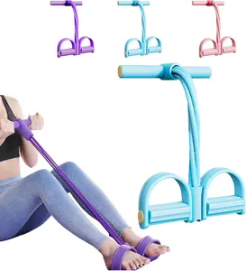 Fashion Puller Exercise, 8 Tube Pedal Resistance Device, Detachable and Adjustable Pedal Resistance Device, Stretching Workout Fitness Bands, for Home Gym,