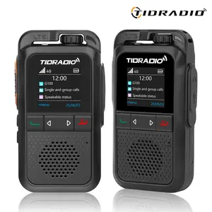 TIDRADIO TD-G100 Global POC Radio with 1 Year SIM Card Walkie Talkie Long Range 4G Network 2 Way Radio 5000 KM for Hiking and Camping 3000mAh Battery Clear Audio 4G Signal