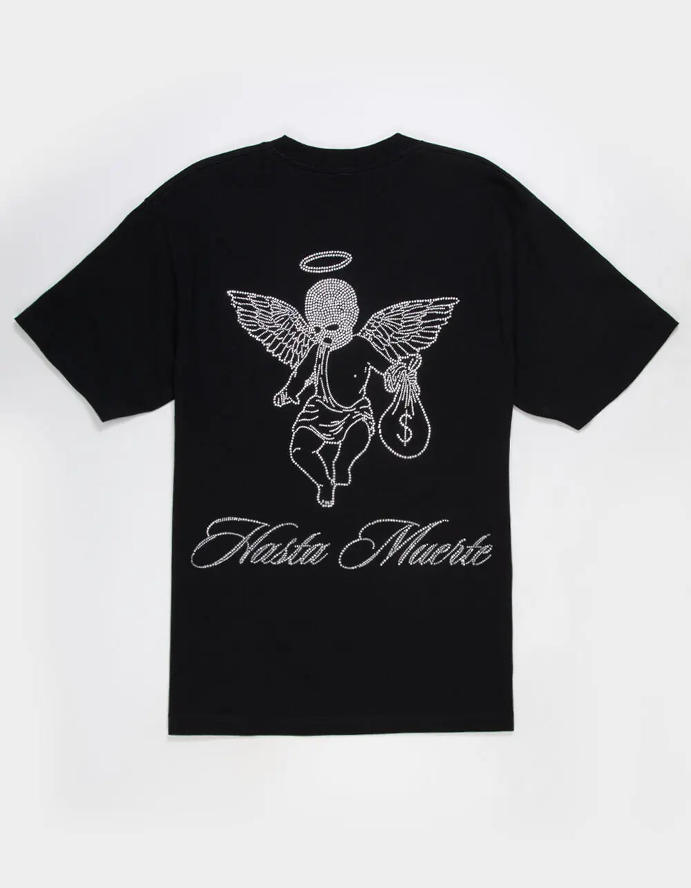 HASTA MUERTE HASTAMUERTE RH Angel Rhinestone Mens Tee