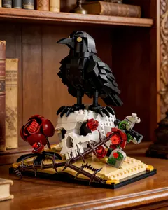Free Gift, 758PCS Bear Building Blocks (Raven & Skull)