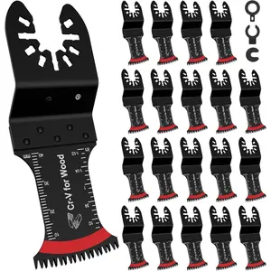 Multi Tool  for , 20 count Arc-Shaped Edge Oscillating Tool  Clean Cut for , Plastic, Oscillating   Sharpener Multitool  Kits for