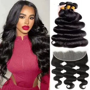 Bundles Deals With 13x4 Lace Frontal 30 inches Brazilian Hair Human Hair Body Wave Bundles
