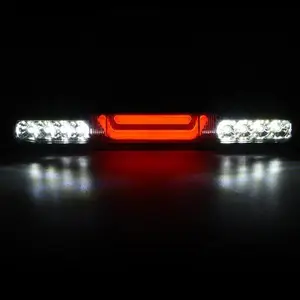 CROSSDESIGN Fit For 99-07 Silverado/Sierra Chrome/Clear LED BAR Third 3rd Brake Cargo Light