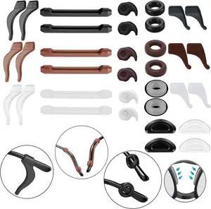 34PCS Eyeglasses Retainers Silicone Glasses Temple Holders Anti-Slip Protectors Comfort Eyewear Spectacle Stay Put Glasses Stoppers Ear Grip Hooks