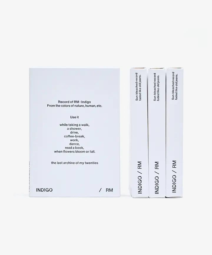 RM First Album Indigo Postcard Version