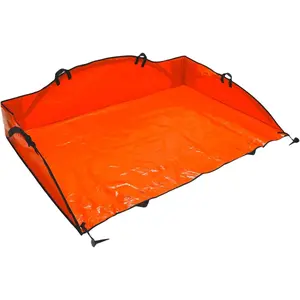 Tarp for  Yard Cleanup - Collection Tarp with 6 Handles & Ground Stakes - Lawn  Bag for Raking, Garden Debris & Yard  Removal, Wind Proof, 4' x 6' Capacity