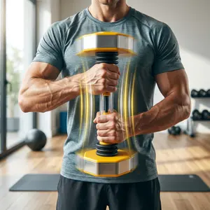 Adjustable Weights Dumbbells Set - Home Gym Kit, Multi-Functional Fitness Equipment for Home Use (Converts to Barbell, Kettlebell, Push-Up Stand) - Christmas Gift Idea