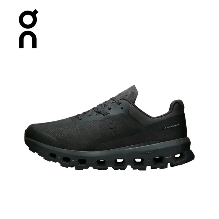 On Cloudvista 2 All Black Sneakers Unisex Waterproof Grippy Trail Hiking Shoes