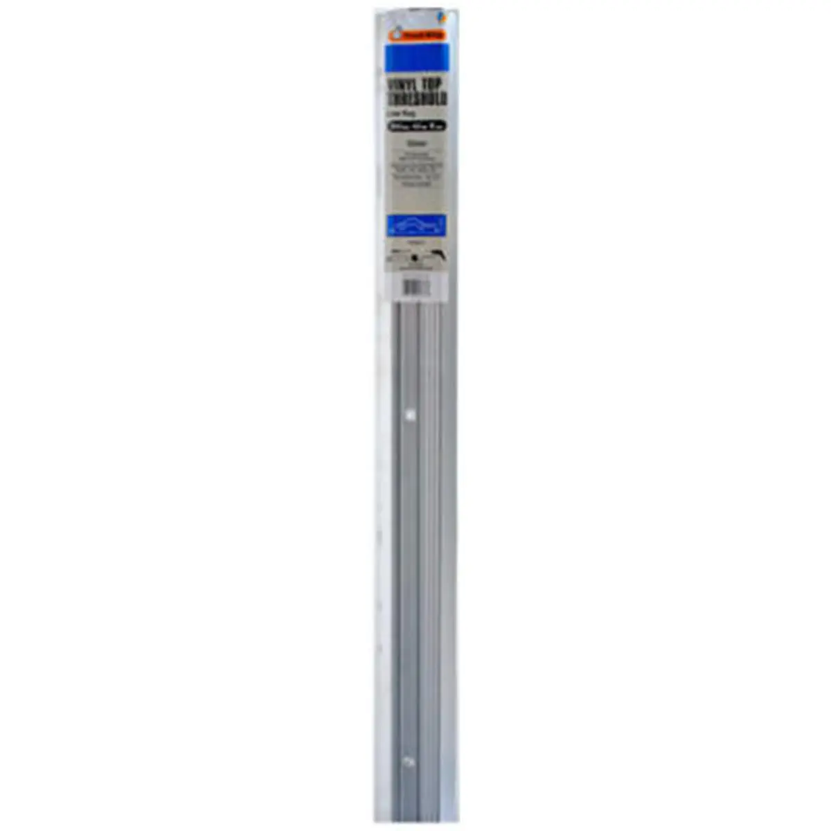 Thermwell Industrial Brushed Aluminum Heavy-Duty Low Profile Threshold Kit (3.75x72 in/3-3/4x72 in, 0.42x0.8x4 in, 3.6 lbs) with Vinyl Replacement Insert, Shrink Wrapped for Sailing Water Sports, Heavy Traffic Sealing