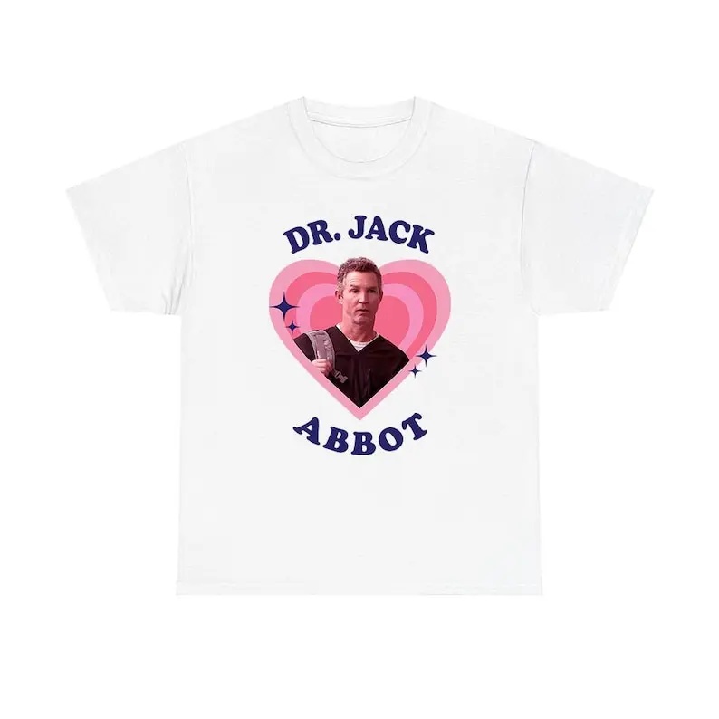 Dr. Jack Abbot retro pop art heart , Funny Dr. Jack Abbot (Shawn Hatosy) crewneck shirt