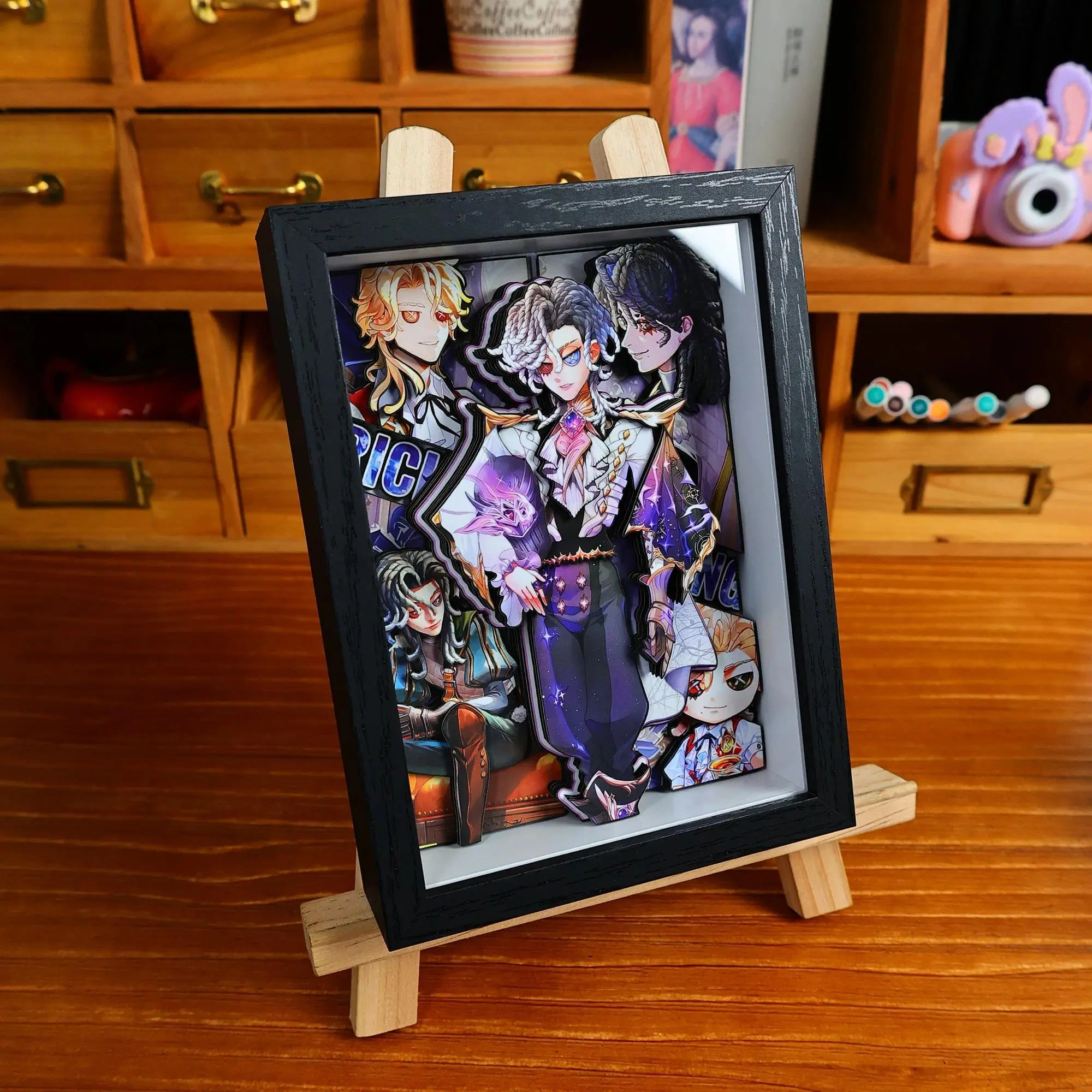Identity Ⅴ Emma Woods Naib Subedar 3D Handmade Art Painting Cartoon Collect Picture Desktop Ornaments Picture Frame Gift