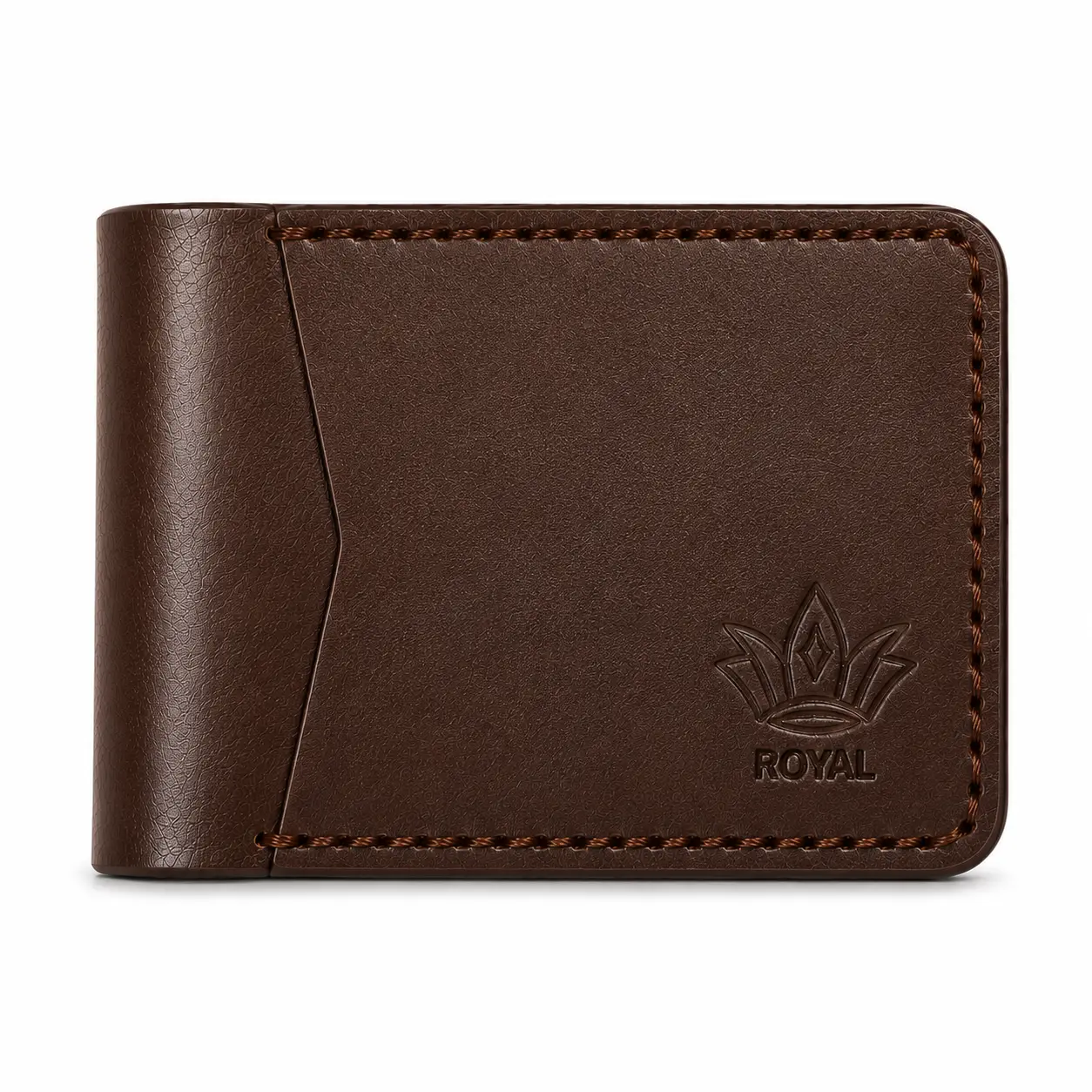 ROYAL RFID Blocking Leather Wallet for Men | Slim Minimalist Bifold Wallet | Front Pocket Card Holder | Genuine Leather Cash Wallet