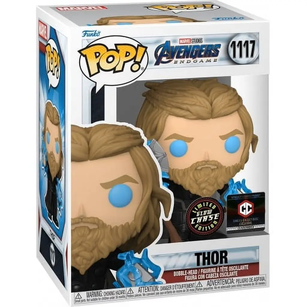 Funko Avengers Endgame CHASE Thor #1117 Exclusive Collectible Action Figure - Glowing-in-the-Dark Collectible Figurines
