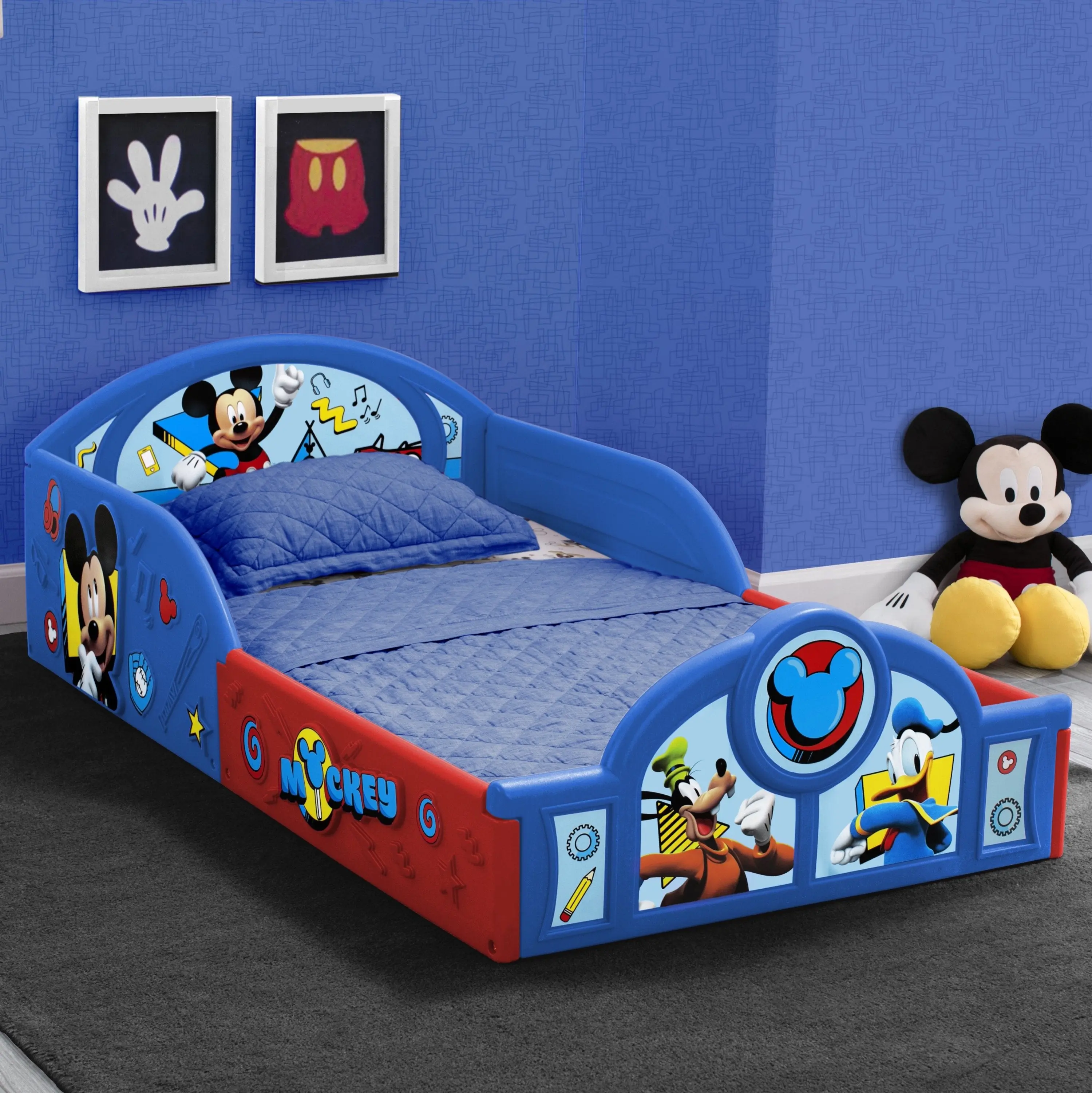 Mickey Mouse Plastic Sleep and Play Toddler Bed Mickey Mouse Plastic Sleep and Play Toddler Bed