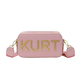 New Letter Print Crossbody Shoulder  for Women, Dual Zipper Closure, Versatile Everyday , Casual Trendy ,Lightweight and Luxurious Commuter  for All Seasons, Daily Commuter Purse bag tote Detachable Strap PU Baguette Colorblock Puff Evening purple vintage