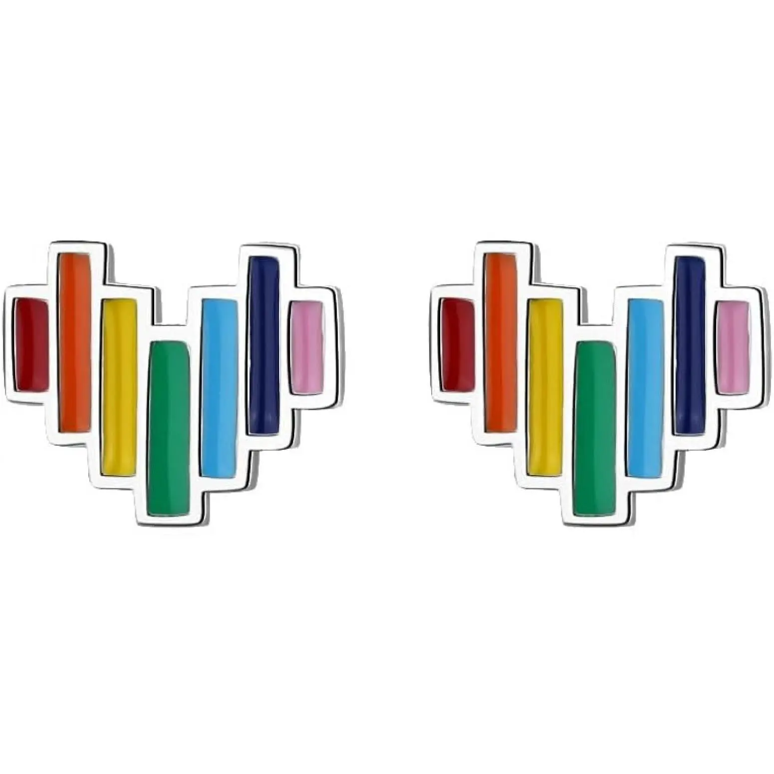 Pride Earrings for Women Rainbow Hoop Earrings Rainbow Heart Earrings Rainbow Stud Earrings Lesbian Earrings Gay Earrings Pansexual Earrings Bisexual Rainbow Earrings LGBT Rainbow Pride Jewelry Gifts