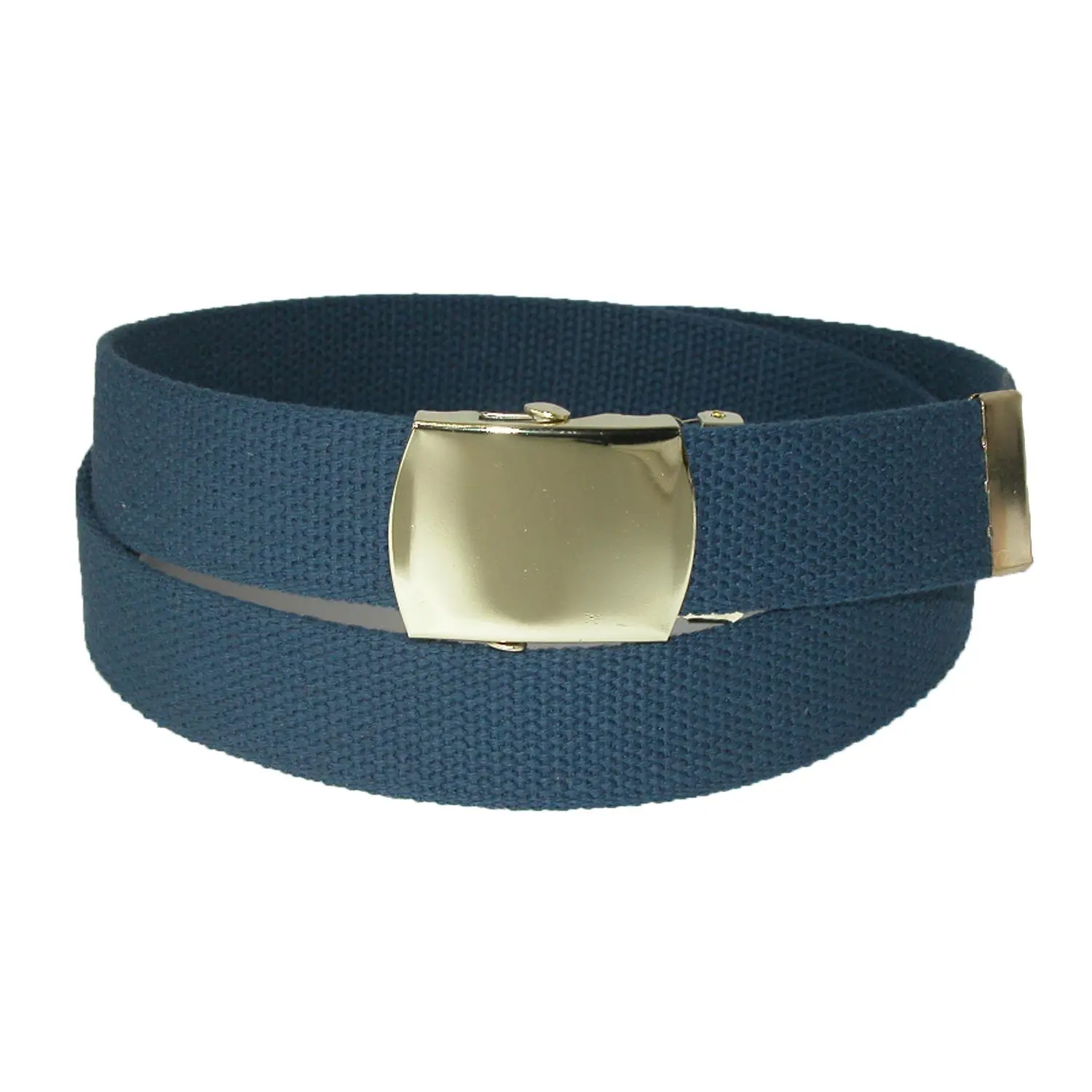 CTM Cotton Adjustable Belt with Brass Buckle, Removable Buckle Belts