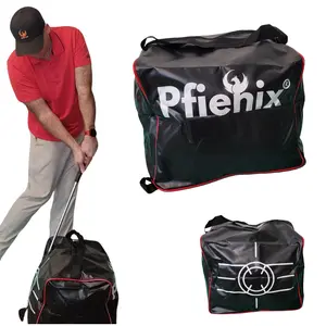 Power Impact Golf Bag – Golf Swing Training Aid |  Proper Impact Position, Compression & Ball Striking – Indoor & Outdoor