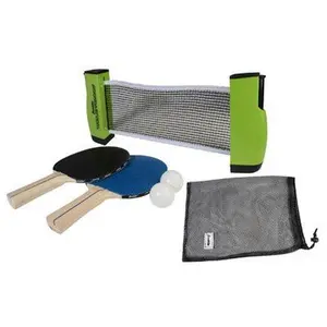 212 MAIN Compact Table Tennis To Go Kit - Model 173842, Table Tennis Racket, Expandable Net, Portable Design, Included Balls for Sports & Outdoor Use