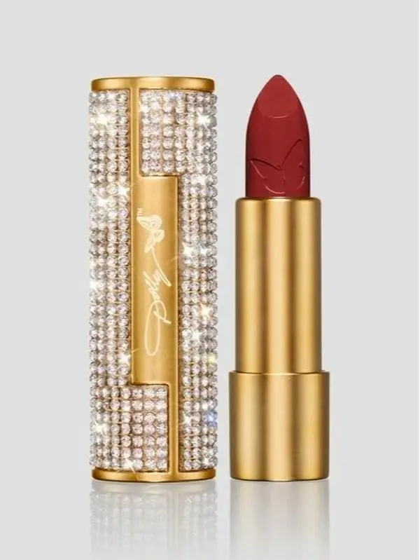 Dolly Beauty Heaven's Kiss Lipstick - Hydrating, Lightweight Pigmented Women's Lipstick - Vegan & Paraben Free - Satin Finish - Velvet Rose