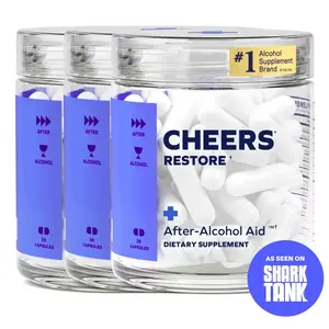 (Flash Sale 3 Bottles) Cheers Restore | Supplement with DHM + L-Cysteine | 12 Doses | 36 ct
