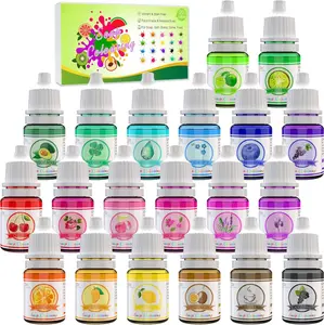 20 Color Bath Bomb Soap Dye - Liquid  Grade Soap Coloring for DIY Soap Making, Slime Supplies,  Bath Bombs - Vibrant Rainbow  Safe Bath Bomb Colorant for Bath Bomb Supplies Kit, Crafts