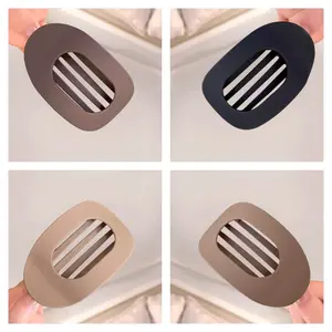 4 Packaging Solid Color Flat Hair Clips Set-Minimalist Acrylic Barrettes for Women,No-Crease, Daily & Party Styling Accessories,Strong Hold Claw Clips for Thick or Thin Hair | Elegant