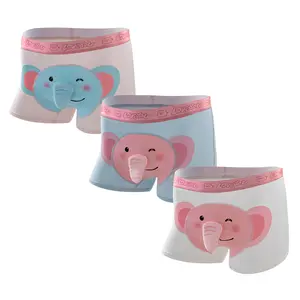 Men's Novelty Elephant Nose Boxer Trunks 3 Pack Soft Cotton Underwear Wide Waistband Cute Gift for Boyfriend