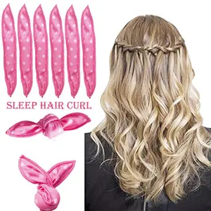 20/10PCS Heatless Hair Curlers, Satin Sponge Flexi Rods for Overnight Waves, No Heat Sleep In Foam Rollers, Frizz-Free Long Short Hair Volumizing Styling Set for Women