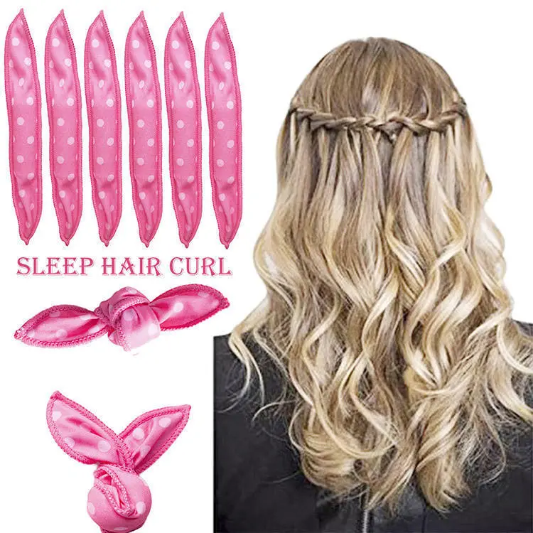 20/10PCS Heatless Hair Curlers, Satin Sponge Flexi Rods for Overnight Waves, No Heat Sleep In Foam Rollers, Frizz-Free Long Short Hair Volumizing Styling Set for Women
