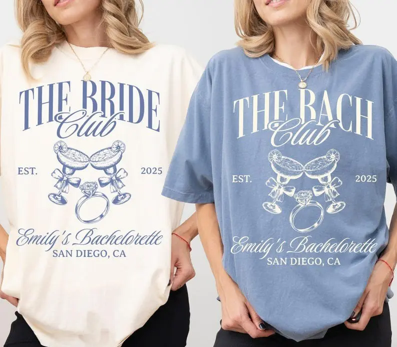 The Bach Club Bachelorette Shirt, Custom Bachelorette Party Shirt, Luxury Bach Gift, Bride Tees, Social Club, Personalized Wedding Shirt!