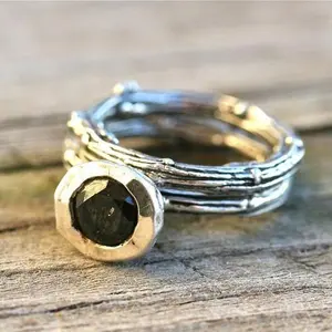 Black Diamond Tree Branch Wedding Set size 6