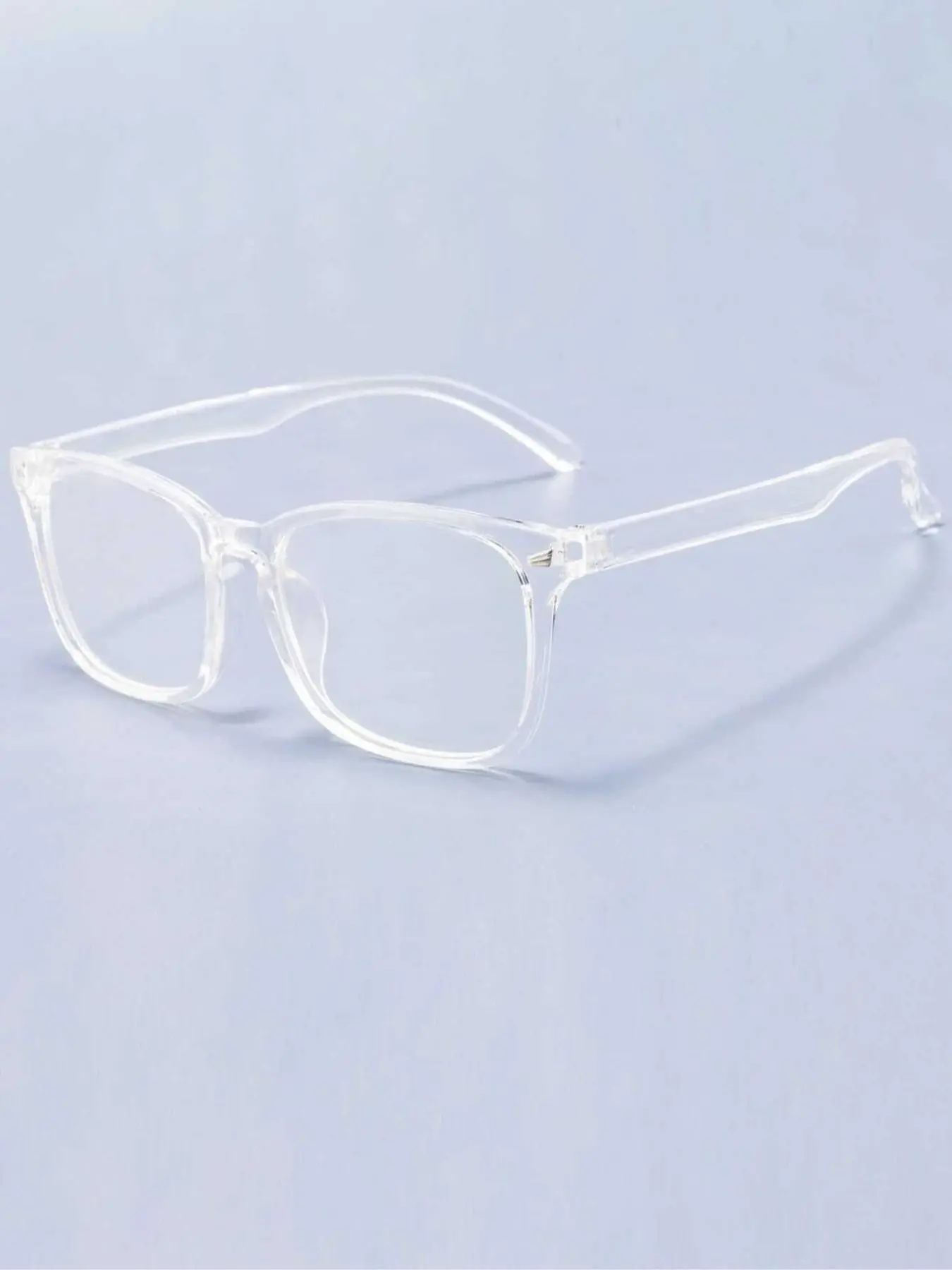 Square Frame Anti-blue Light Glasses, Fashion Transparent Glasses for Women & Men, Fashion Eyeglasses for Work, Daily Clothing Decor, Perfect for Student Daily Use, Square Frame Eyewear
