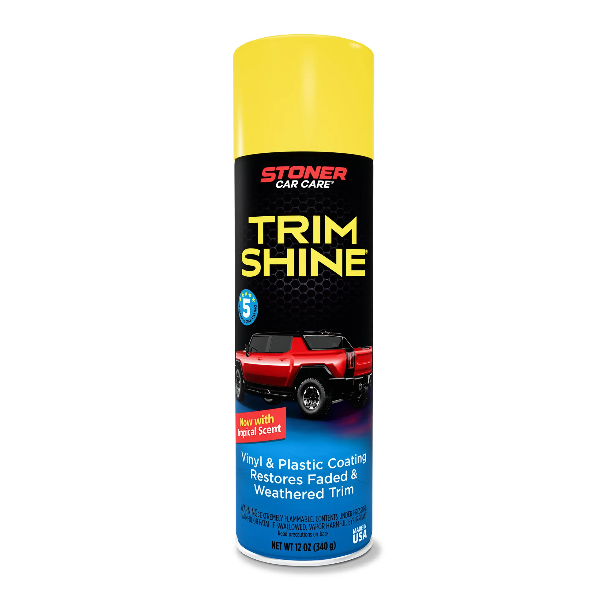 Stoner Car Care Automotive Trim Shine Aerosol Protectant Spray Trim Restorer Kit - 12 oz Plastic Restorer, Fast-Drying, No Sling, Long-Lasting Shine for Car Detailing, Vinyl Care