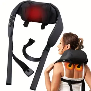 Electric Massager for Shoulders And Neck Featuring 6D Deep Tissue Capabilities. Includes Smart Heating And Kneading, with a Surround Design And USB Connectivity. Provides Deep Massage for Neck Muscles, Mimicking a Hand Massage