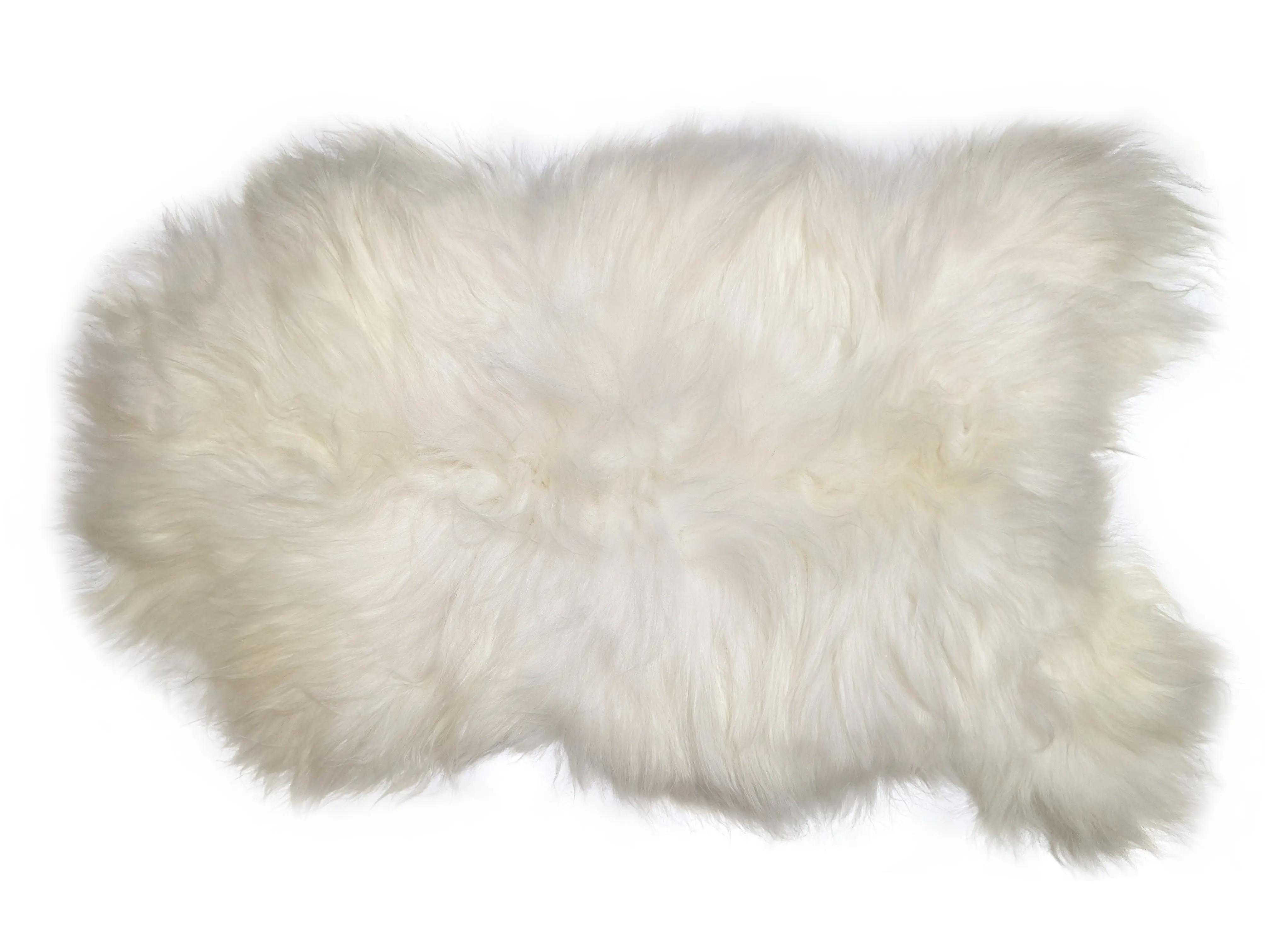 Salvani Inc Genuine Icelandic Sheepskin Rug Throw – shade of white