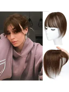 Hair Toppers for Women Real Human Hair, Real Human Hair Toppers with Bangs for Women with Thin Hair, Injected Lace Base