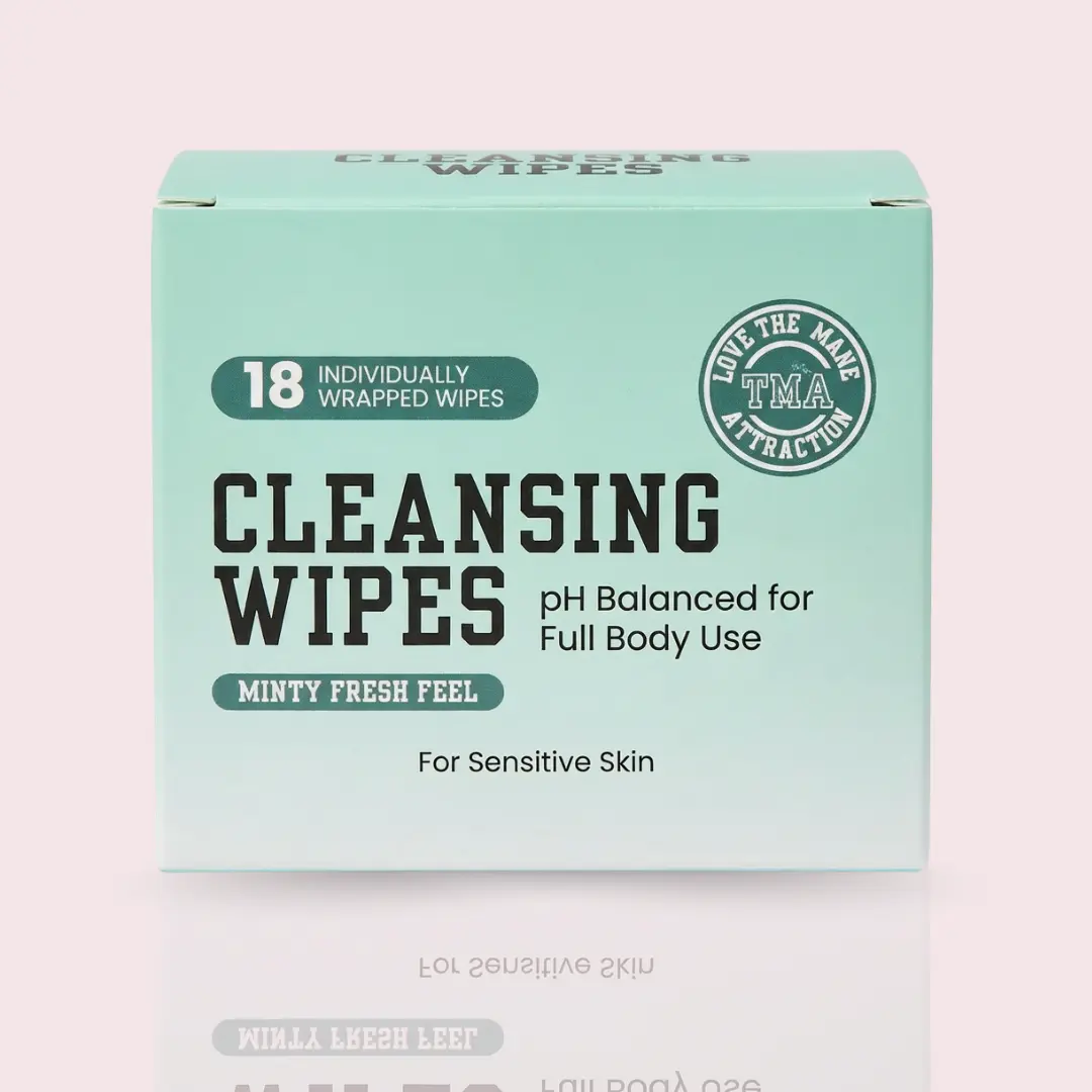 pH Balanced Feminine Cleansing Wipes - Gentle Intimate Cleanser for Sensitive Skin, Minty Fresh Feel, Full Body Use, 18 Individually Wrapped, Intimate Area Wipes, Organic Cotton, Chamomile, Peppermint, Gentle Cleanse, 18 Pieces, Individual Wrap, All Skin,