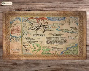 Thorin's Map - Playmat MTG - Board Game Mat for TCG