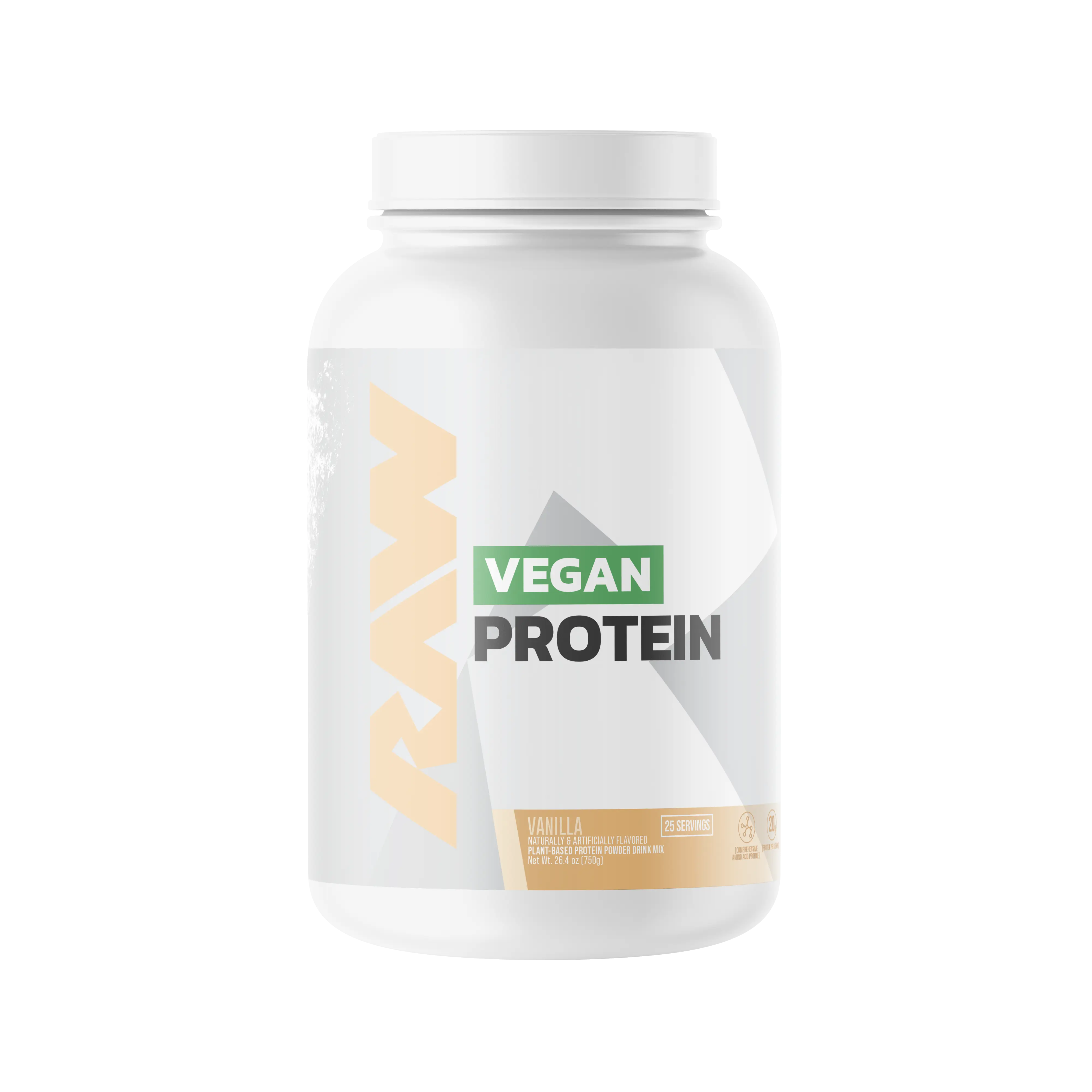 RAW Vegan Protein Powder – Plant Based Protein Shake with 20g Protein – Dairy Free Plant Protein for Lean Muscle, Recovery & Daily Nutrition