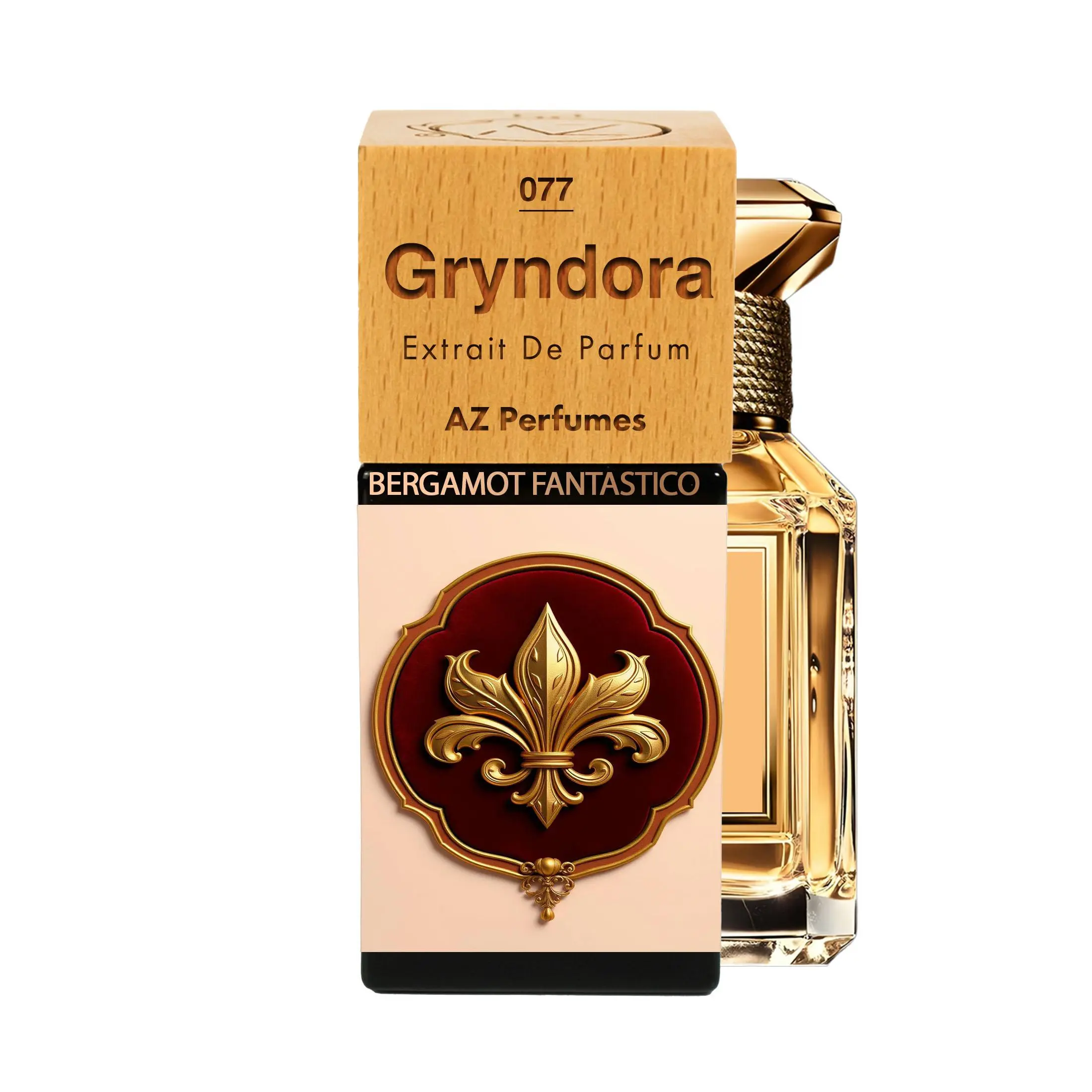 Gryndora N°77 | Unisex | Az | Extrait De Parfum | Calabrian Bergamot, Bergamot Leaf (Petitgrain), Opopanine, Guaiac Wood.