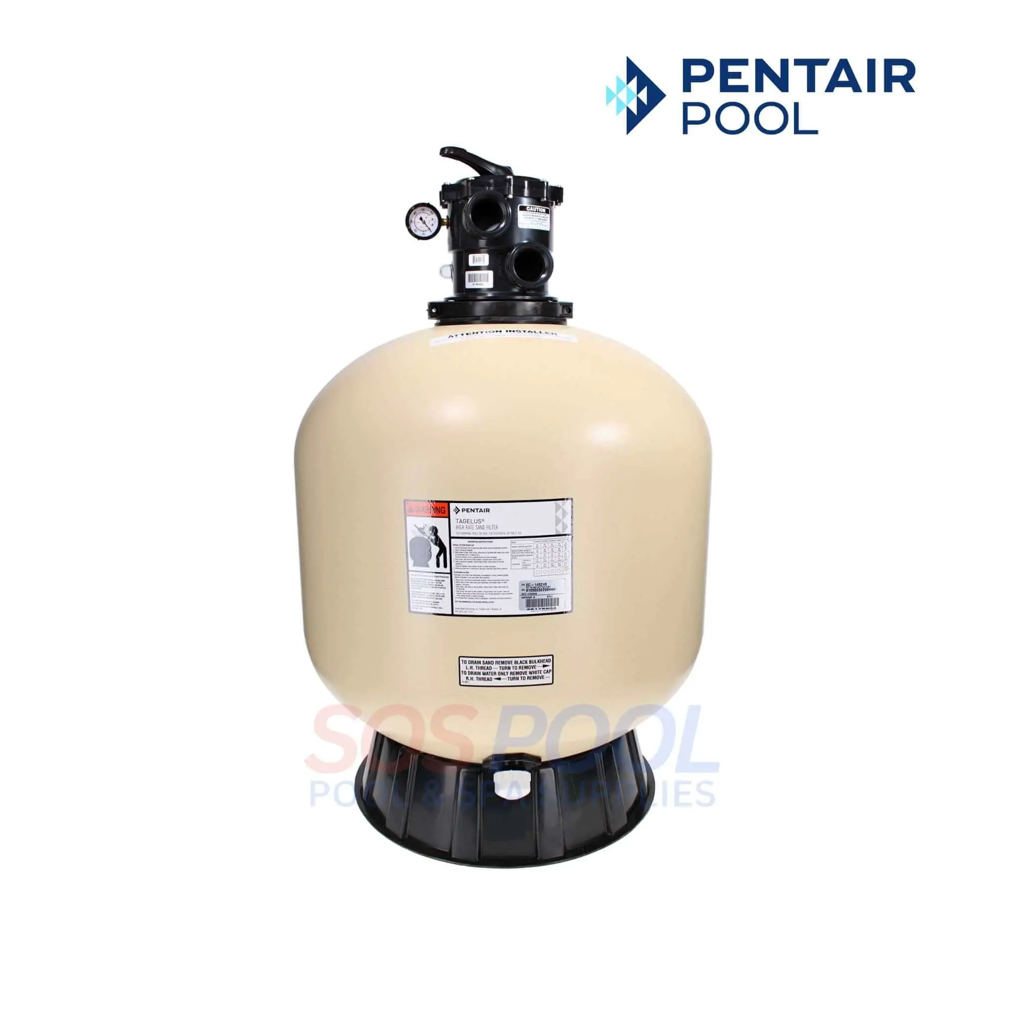 Pentair Tagelus TA100D 30" Top Mount Sand Filter | EC-145240